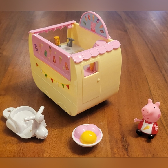 Peppa Pig Ice Cream Van Caravan with Figure - Picture 6 of 10